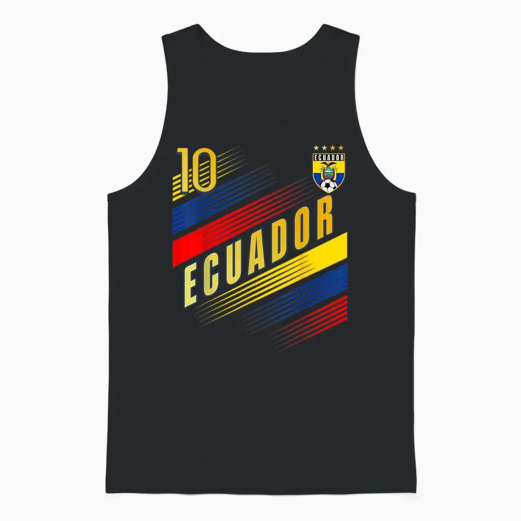 Ecuador Flagge Ecuadorian Pride Lovers Unisex Tank Top in Black