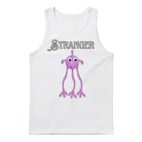 Stranger Unisex Tank Top - White – 1