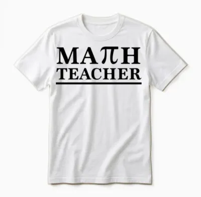 Math Teacher Pi Unisex T-Shirt - White