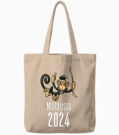 Malaysia 2024 Tote Bags - Natural