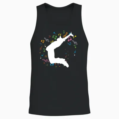 Hip Hop Dancer Unisex Tank Top - Black
