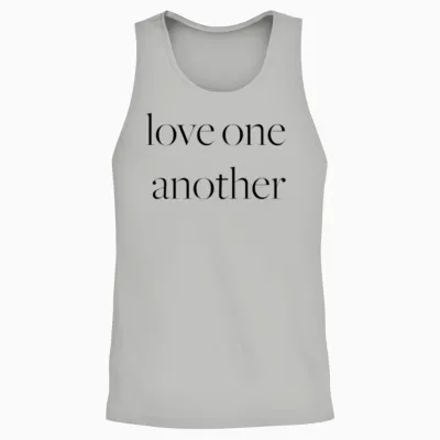 Love One Another | Best-Selling Tshirt Design Unisex Tank Top - Ash