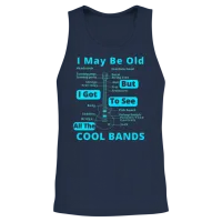 Funny Cool Bands Quote - Funny Guitar Player Unisex Tank Top - Navy – 2