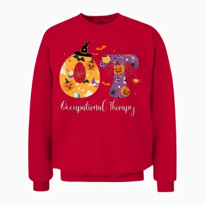 Pediatric Occupational Therapy Pediatric Physical Unisex Sweatshirt - Red