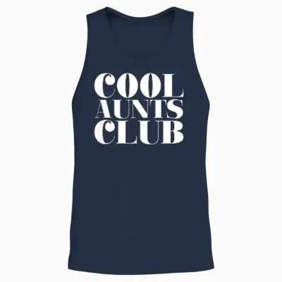Cool Aunts Club - Like Your Mom Only Cooler (back Print) Unisex Tank Top - Navy
