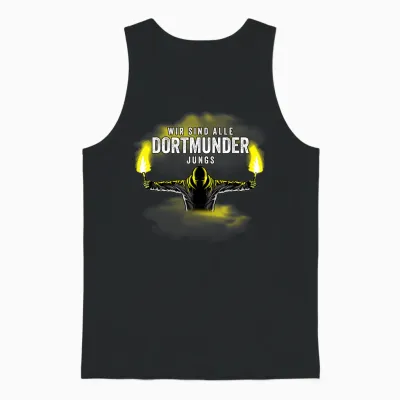 Dortmunder Jungs - Fussball - Dortmund - Pyro - Bengalo Unisex Tank Top - Black