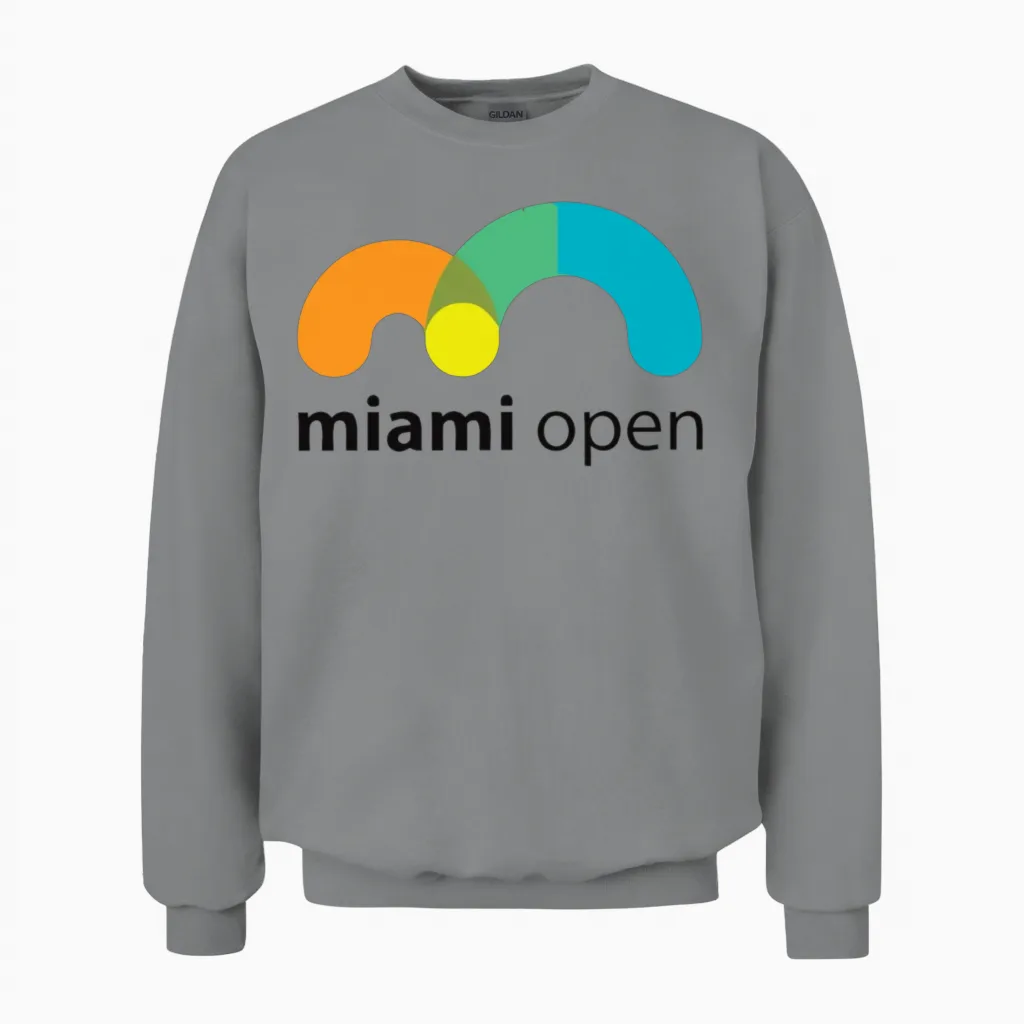 Miami Open Unisex Sweatshirt in Sport Grey