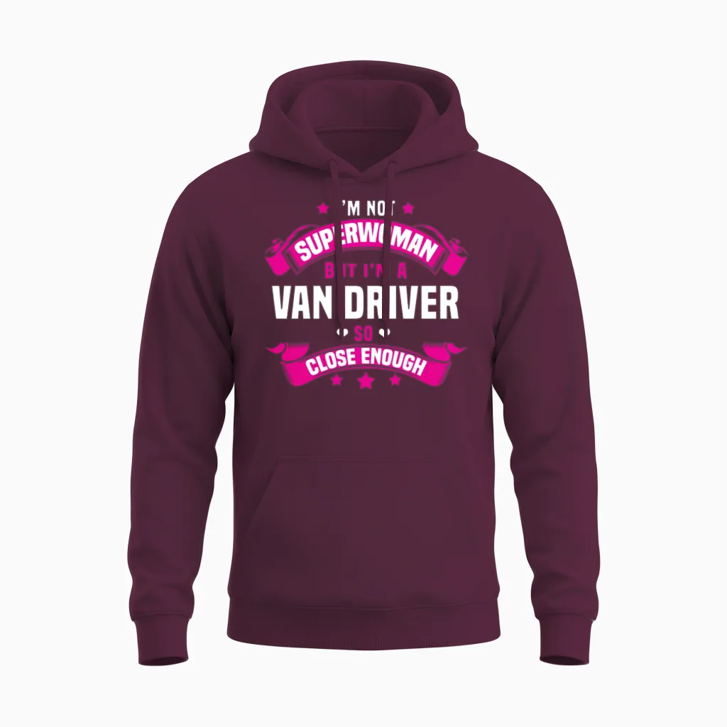 Van Driver Unisex Hoodie in Maroon