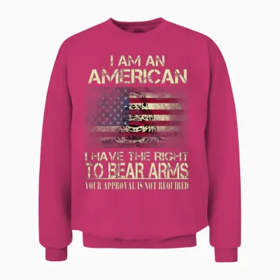 American - I Have the Right to Bear Arms Unisex Sweatshirt - Heliconia