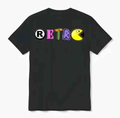 Retro Unisex T-Shirt - Black