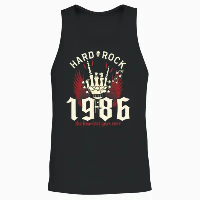 40 Years Vintage Rocker 40th Birthday 1986 Unisex Tank Top - Black