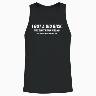 Funny Unisex Tank Top - Black
