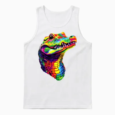 Crocodile Alligator Reptiles Alligators Crocodiles Unisex Tank Top - White