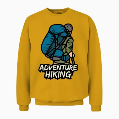 Adventure Hiking Unisex Sweatshirt - Gold