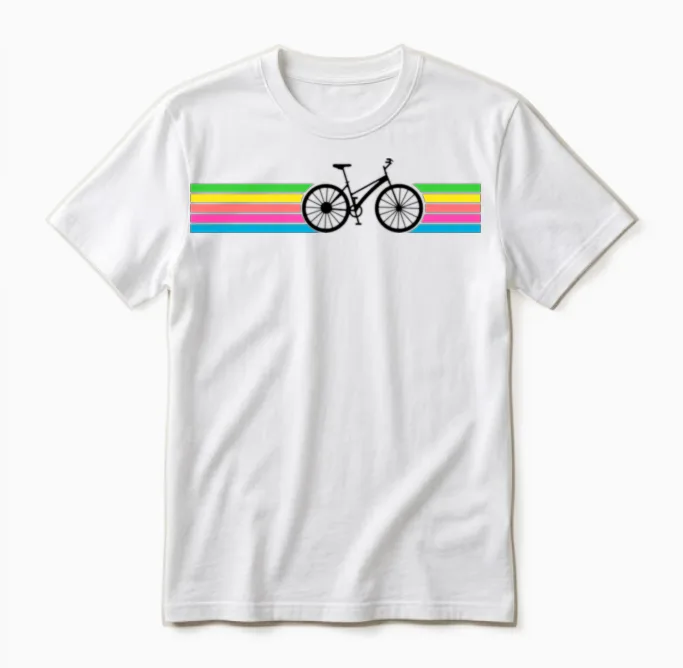 Vintage Bicycle Retro Design Unisex T-Shirt - White