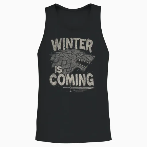 Game of Thrones Winter Is Coming T-Shirt, Black, S Unisex Tank Top - Black