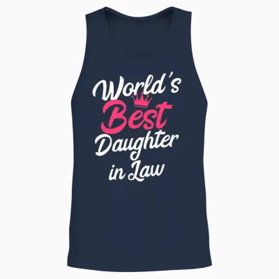 Best Daughter in Law Unisex Tank Top - Navy
