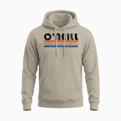 Vintage 70s 80s Style O'neill, Ne T-Shirt, Gray Unisex Hoodie - Sand