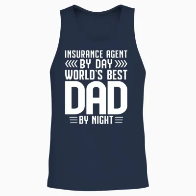 Funny Broker Unisex Tank Top - Navy