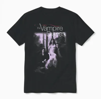 The Vampire Diaries Manche Longue Unisex T-Shirt - Black