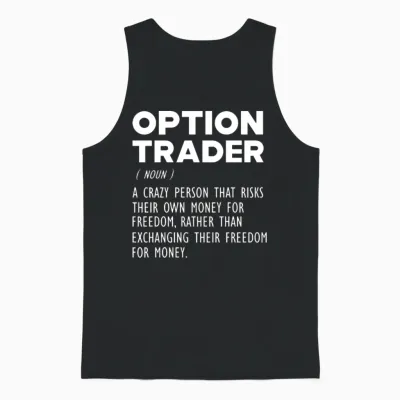 Option Trader Funny Definition Unisex Tank Top - Black