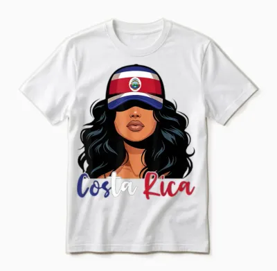 Costa Rica Fille Costa Rica Drapeau Fière Costarricense Femme Unisex T-Shirt - White