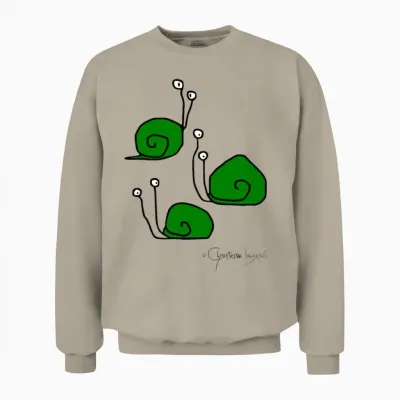 Snailmeeting - Cochleae Conventus Unisex Sweatshirt - Sand
