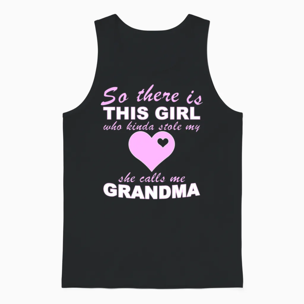 Grandma Granddaughter Unisex Tank Top in Black