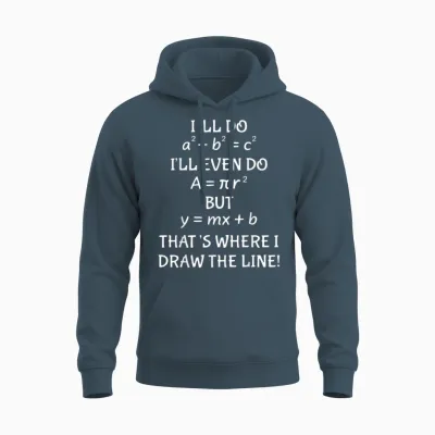 Funny Math Teacher Joke Men Women Fun Best Math Qu Unisex Hoodie - Dark Heather