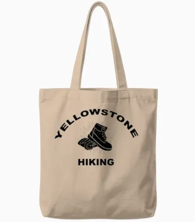 Yellowstone Hiking Tote Bags - Natural