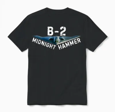 Midnight Hammer B-2 Plane | Donald Trump Unisex T-Shirt - Black