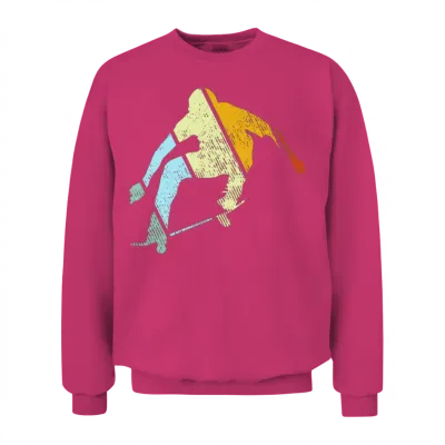 Skater Retro Unisex Sweatshirt - Heliconia
