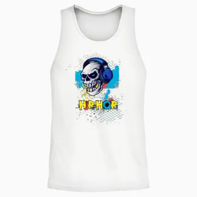 Hip Hop Unisex Tank Top - White