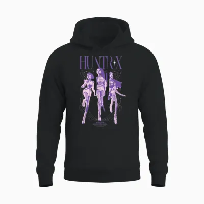 Kpop Demon Hunters Huntrix World Tour Unisex Hoodie - Black