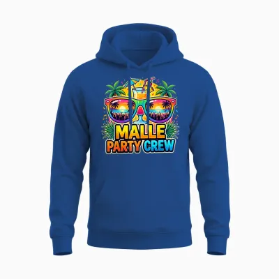 Malle Party Crew Mallorca Strand Urlaub Unisex Hoodie - Royal