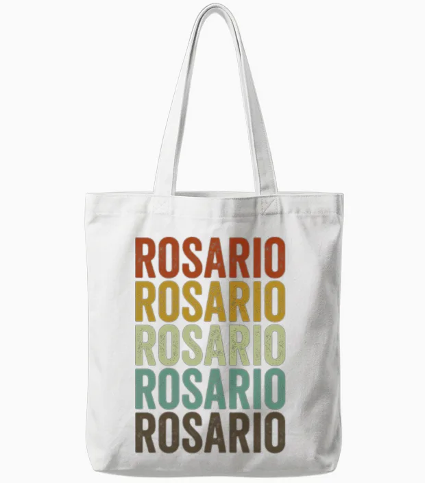 Rosario Argentina Retro Vintage Tote Bags - White
