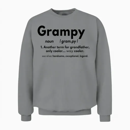 Grampy Funny Definition Unisex Sweatshirt - Sport Grey