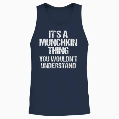 Es Ist Eine Munchkin-Sache (du Würdest Es Nicht Verstehen) Munchkin Cat Unisex Tank Top - Navy