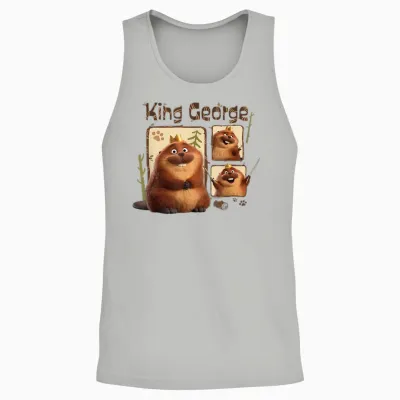 Disney and Pixar's Hoppers King George King of the Beavers Unisex Tank Top - Ash