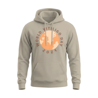 World Vitiligo Day 2024 Unisex Hoodie - Sand
