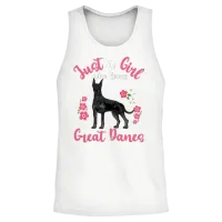 Great Dane Dog Great Dane Lover Unisex Tank Top - White – 2