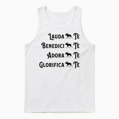 Lauda(moose)te Unisex Tank Top - White