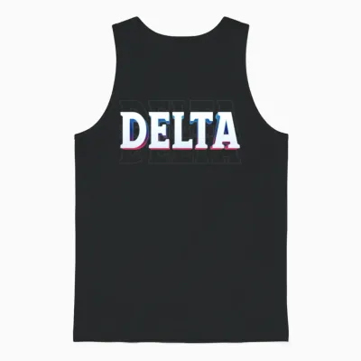 Retro - Delta Unisex Tank Top - Black