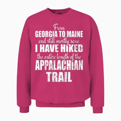 Hiked the Entire Appalachian Trail Celebrate Hikin Unisex Sweatshirt - Heliconia