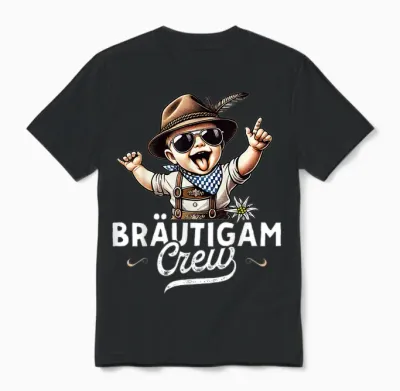 Stag Party Men's T-Shirt for Hen Parties, Black, S Unisex T-Shirt - Black