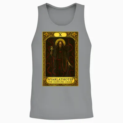 Nyarlathotep Chaos Creeping Cthulhu Necronomicon Tarot Unisex Tank Top - Sport Grey