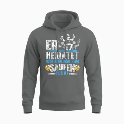 Junggesellenabschied T-Shirt Männer Jga Poltern Herren Jga Unisex Hoodie - Graphite Heather