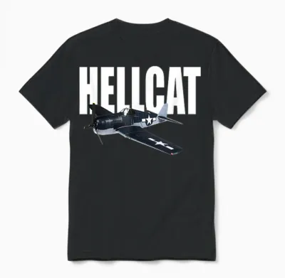 Grumman F6f Hellcat 2. Weltkrieg Flugzeug Unisex T-Shirt - Black