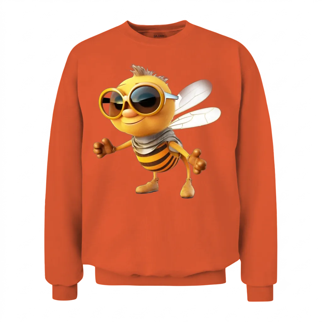 Design Your Own Bee Unisex Sweatshirt - Orange