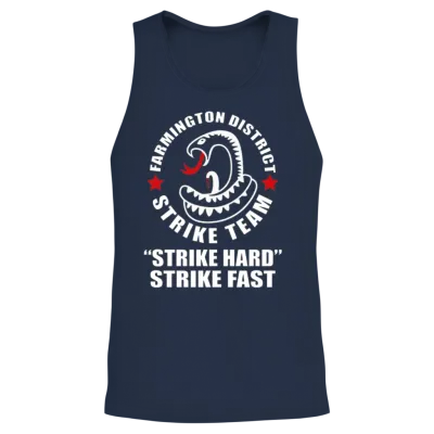 Strike - Farmington District Strike Team Unisex Tank Top - Navy